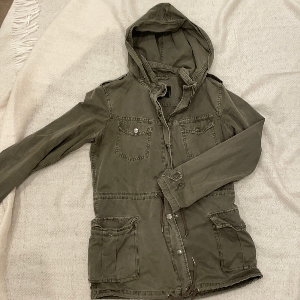 green jacket